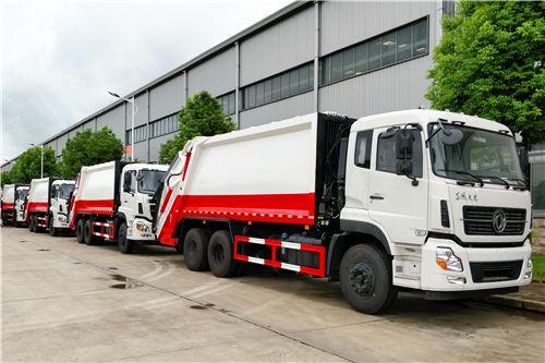 10 units heavy Dongfeng 20cbm garbage compactor truck para sa Government Environmental project