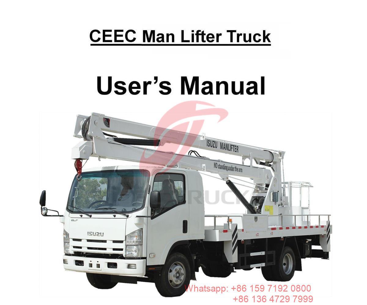 Pilipinas--ISUZU 16m Man Lifter Truck Manual