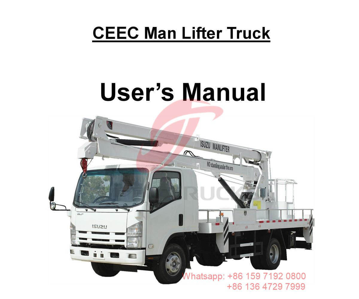 Pilipinas--ISUZU 18m Manlifter vehicle Manual