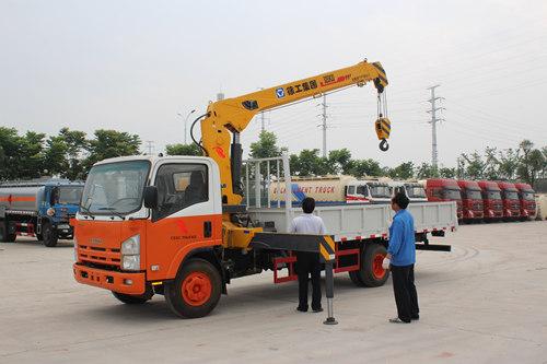 ISUZU 5T mount crane truck export Rwanda