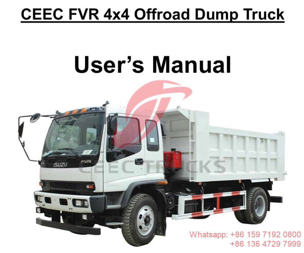 Pilipinas--ISUZU FVR 15 Tons dump truck manual