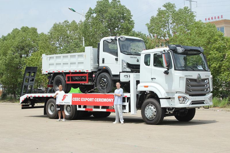 Southeast Asia - HOWO self loader truck at dump truck na inihatid