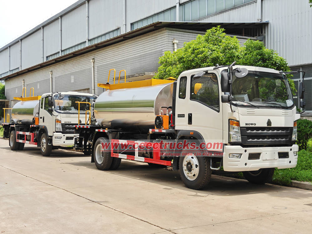 HOWO 4x2 asphalt spreading truck
