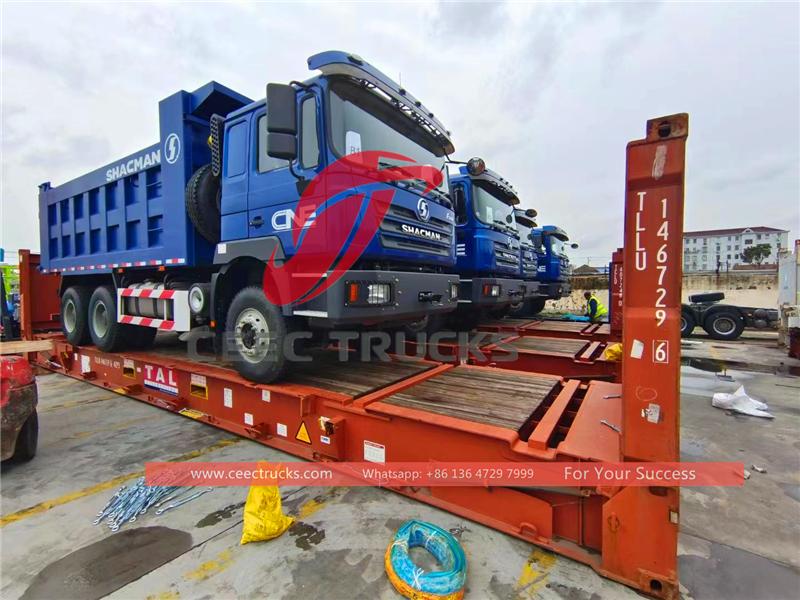 Zimbabwe -20 unit shacman F3000 dump trucks ay ipinadala.