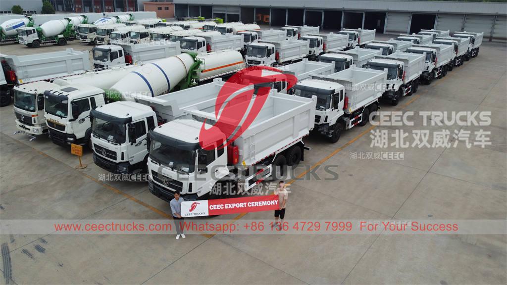 Cambodia - 20 units Dongfeng 6×4 heavy duty dump truck na na-export ng CEEC TRUCKS