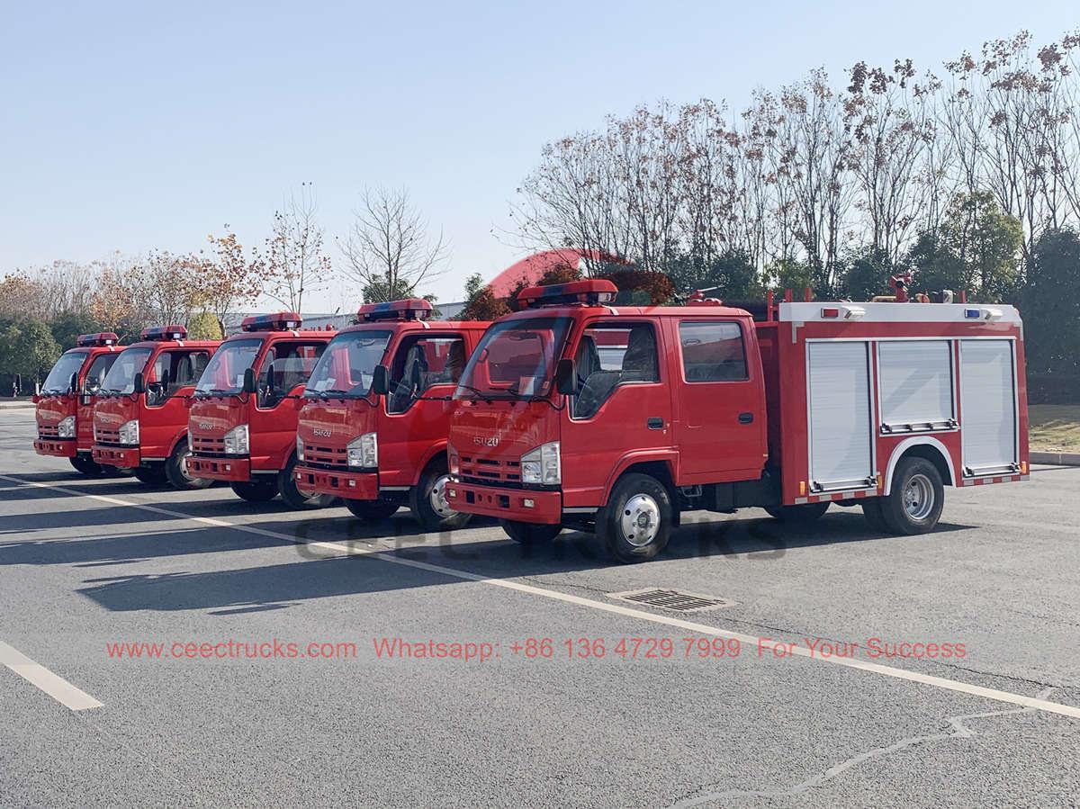 Vietnam - 8 units ISUZU 1500 liters water fire trucks na inihatid mula sa CEEC TRUCKS