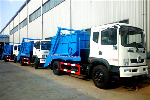 40 units DONGFENG 10cbm swing arm truck para sa Myanmar sanitation project