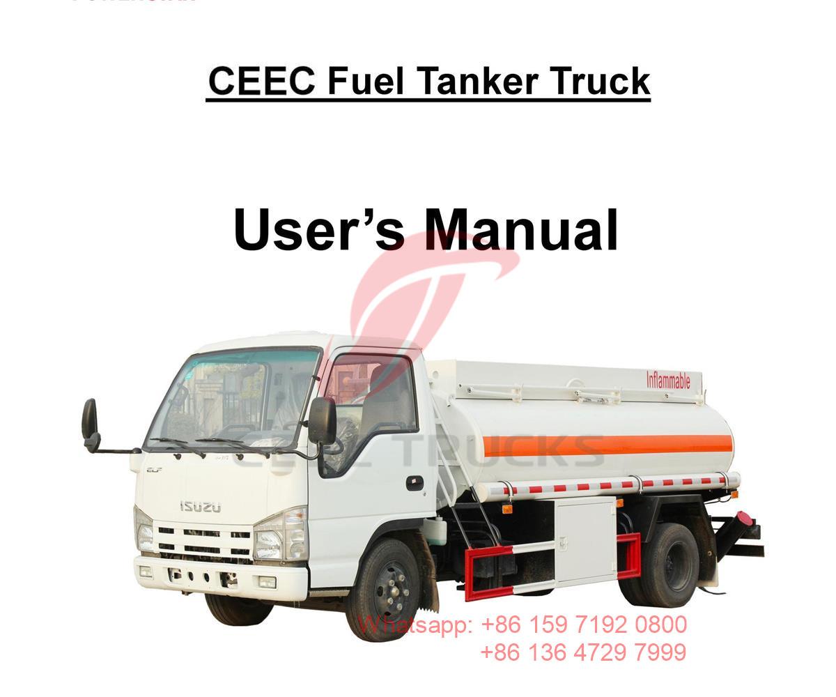 Myanmar--ISUZU 4000Liters Fuel Tanker Truck Manual