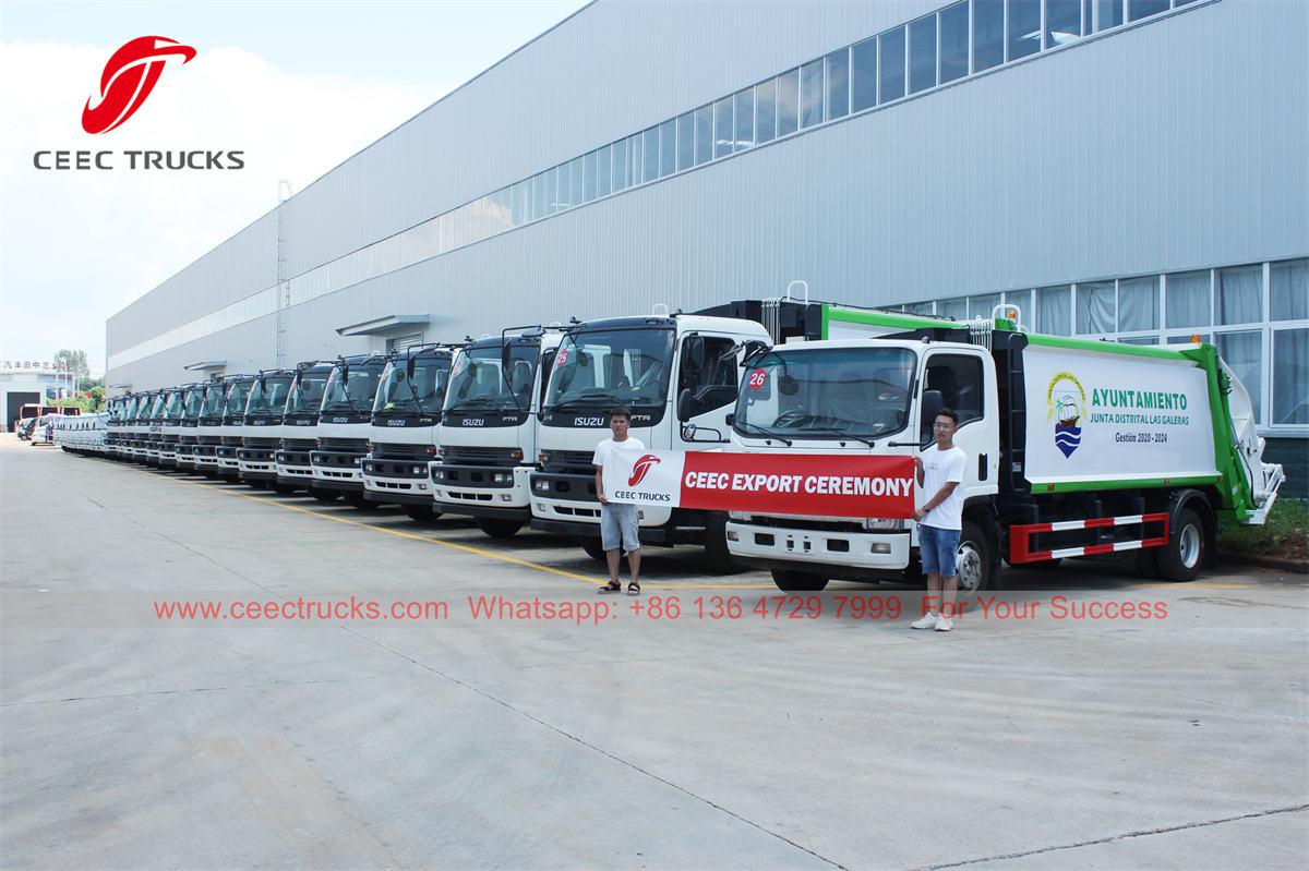 26 units ISUZU garbage compactor trucks ang na-export sa Africa