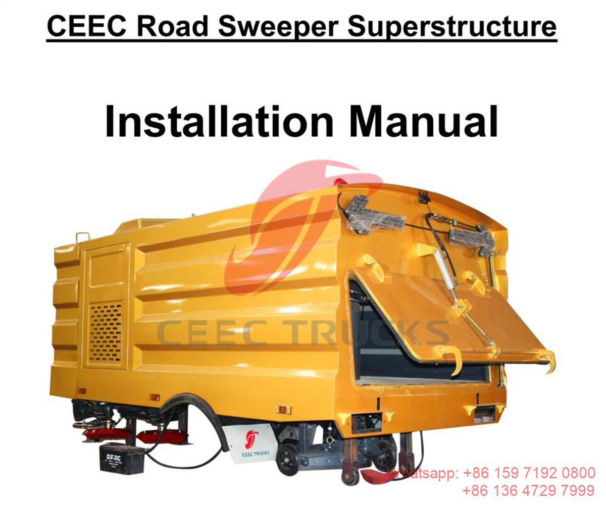 Pakistan--5CBM road sweeper superstructure manual installation