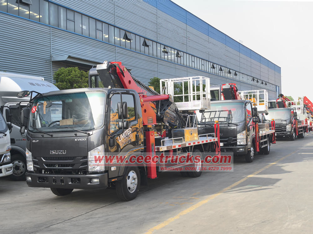 20 units Isuzu KV100 aerial work platform truck export sa Russia