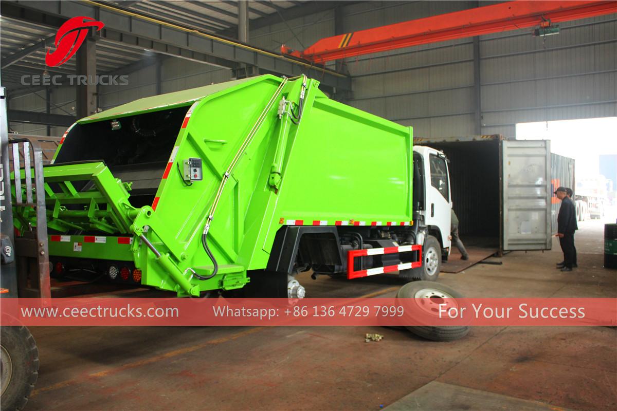 Cabo Verde - 1 unit ng garbage compactor truck sa 40 HQ na lalagyan