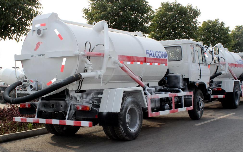 CEEC brand 8 CBM sewage suction truck export sa Ecuador