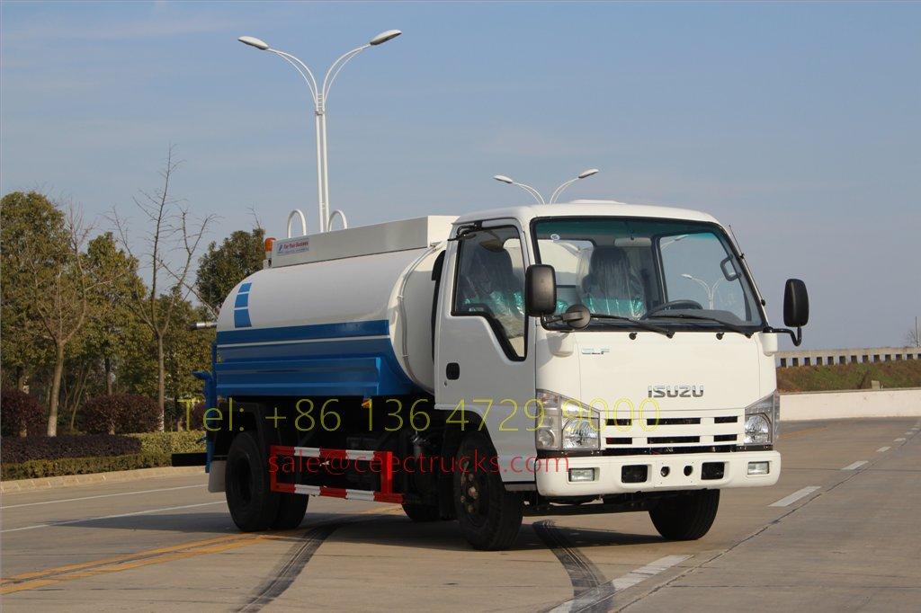 5 unit ng ISUZU 100 P water tanker truck na iniluluwas sa timog asya